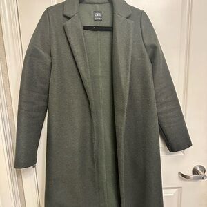 Zara Women's Dark Green Trench Coat
